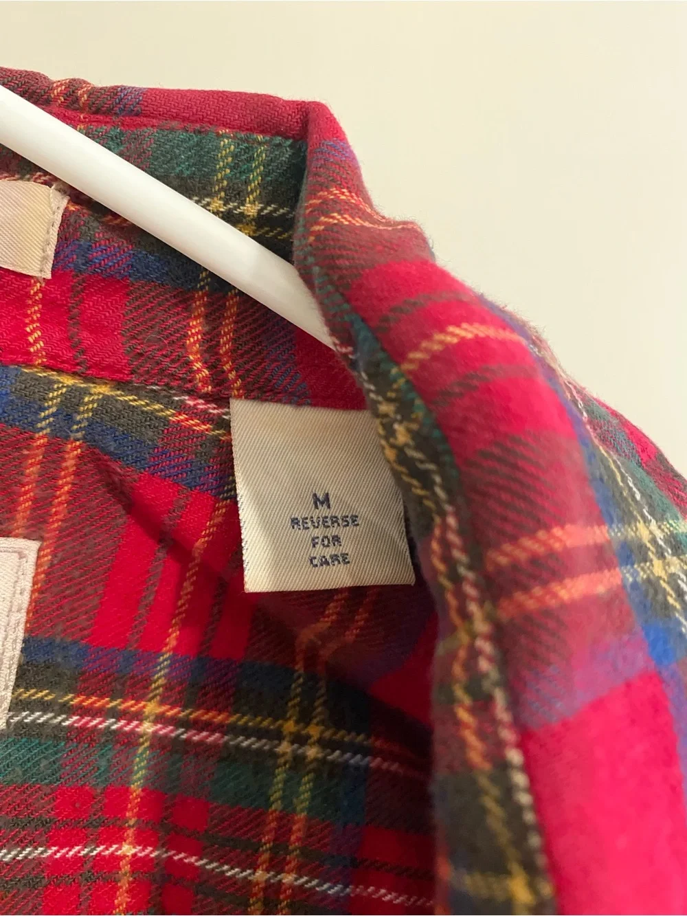 River Trader Vintage Red Plaid Flannel Shirt 100% Cotton Men’s Medium